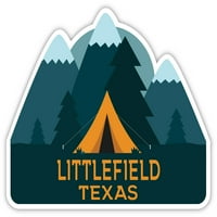 Littlefield Texas suvenir Frižider Magnet Camping TENT dizajn