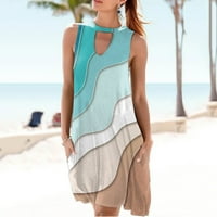 Ljetne haljine za ženske haljine za sunčanje za žene Žene Ljetne plažne haljine sa elegantnim džepom