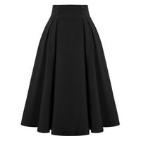 Ženske suknje Skorts suknje za žene Dressy ženski vintage dalmatinski ispis A linija visokog struka