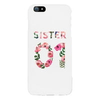 Sestro01-lijeva bijela slatka futrola za telefon za iPhone Plus