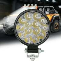 Duokon Car LED svjetlosno radno svjetlo, 42W 14LED 6000K 2500LM Mini okrugli radno vrijeme modificirane lampice za modificirane lampice za glavu