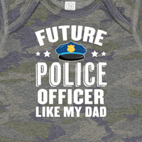 Inktastični budući policajac poput mog oca poklon dječaka baby ili baby girl bodysuit