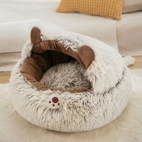 Tartown okrugli CAT gnijezdo, štenad plišani topli krevet, poluotvoreno gnijezdo kućnog ljubimca, super