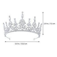 TiararHinestone Crownsforcrown TIaras Wedding Birtndan Rounds Pageant Žene Tiara Headwear za glavu za