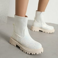 Ketyyh-Chn Ženske čizme Platform cipele Modne čizme Visoke potpetice borbene čizme Bijelo, 42