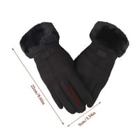 Zimske rukavice Žene na dodirnim zaslonom Rukavice Plišajte topla vožnja Rukavice za čvrste boje zimske