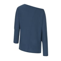 Bluze s dugim rukavima za žene Osnovni vrhovi rezervoara Plus veličine vrhova zabavnih majica Košulje
