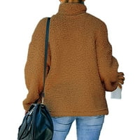 Ženske vrhove Jeseni košulje rebrasti pleteni pulover PUMPINA VJEŠAVA FALL PLES PLES FESTIVAL DJEPA SOILD dugih rukava Ogrlica za patchwork patchwork majice