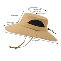 Twifer Fashion Muški suncobran za sunčanje Ribarski šešir za planinarenje za planinarstvo Pecanje zaštita od sunca i ultraljubičasto, veliki šešir