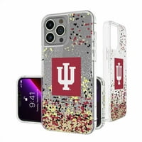 Indiana Hoosiers iPhone Glitter Confetti Design futrola