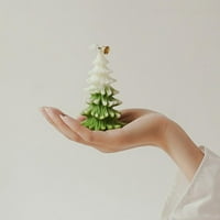 Božićne mirisne svijeće, božićne stablo u obliku aromaterapijske svijeće, svijeće soje wa svijeća za