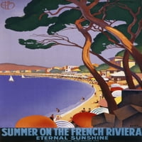 Ljeto na francuskoj rivijeri Poster Print Mary Evans Slika Libraryonslow Aukcije Limited