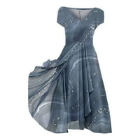 Hanzidakd plus veličina haljina Ženska haljina urbana casual moda pletena patchwork ženska haljina