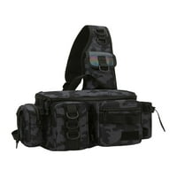 Jusddie Muške remenske torbe za pohranu Multi-džepovi ramena Veliki kapacitet Vodootporna tabla Camo