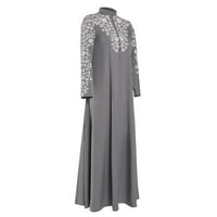 Ležerna haljina za žene Ljeto Maxi čipka Jilbab šivanje Abaya Arapske kaftane haljine