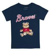 Mladića Tiny Turpap mornarica Atlanta Braves Girl TEDDY majica
