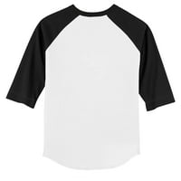 Mladića Tiny Turpap bijela crna Chicago bijela pa bejzbol košulje 3-rukave raglan majica