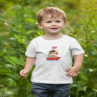 Veseli fo gusar na brodu majica dojenčad -image by shutterstock, mjeseci