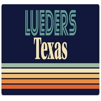 Lueders Texas Vinil naljepnica za naljepnicu Retro dizajn