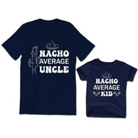 Nacho prosječni ujak Muška majica Funny Food Graphic Tee Nacho Prosječna dječja djeca Dječja majica