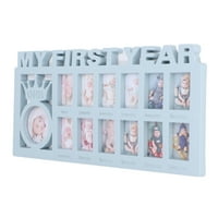 Foto okvir, široko rabljeni komplet za novorođene okvire za fotografije prekrasan polirani okviri za male slike za ukras za poklon koji daje plavu