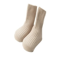 0-4T ANTI-Slip Baby Boy Girl Pamučne čarape Novorođena novorođenčad Toddler Solid rebrasta mekana čarapa