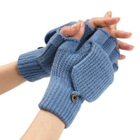Fdelink zimske pletene kabrioletne rukavice bez prstiju vunene rukavice Termalne rukavice Unisex, ručne