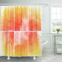 Akvarel naranče od šarene apstraktne akvaretne vodene boje ručne boje žute kupatilo za kupanje zavoja za kupanje