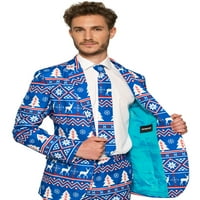 Kobica za božićne plave nordijske muške odijelo