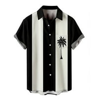 Pedort Overselizirane majice za muškarce suhe fit performanse Muške košulje za golf Regular Fit Fashion Print Kratki rukav Polo Black, 3xl