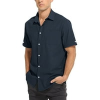 Muške majice na rutionici na dugulje UV majice za muškarce Muška klasična fit majica s kratkim rukavima