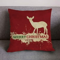 DaiosportSwear Clearsance Božićni pamučni posteljina bacač jastuk za kućni kauč Decor