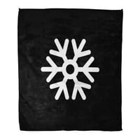 Super meko bacanje pokrivač Flake Snowflake snijeg Sažetak Proslava Početna Dekorativna flannel baršun plišana pokrivač