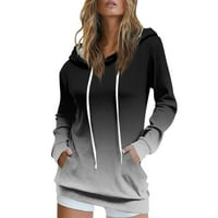 Exclusive Online ponuda Himaway Athletic Hoodie ženski povremeni modni tiskani pulover dukseri za pulover s dukserom TOP bluza crna xl