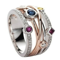 SKPBlutn prstenovi za žene djevojke prekrasne cvijeće bakrene nakit veličine 6- prekrasan poklopac zvona nakita