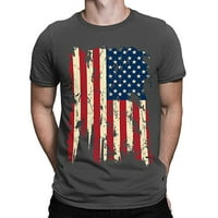 Muška američka dan neovisnosti Okrugli vrat kratkih rukava majica Casual 3D digitalni tisak majica kratkih rukava