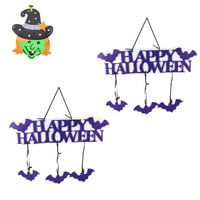 Halloween Viseća oznaka sa sretnim Halloween znakom i ukrašavanjem šišmiša za trgovačke centre Bar Halloween