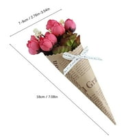 Artifični mini novine Pakovanje cvijeće Kraft papir za omotavanje cvjećara za božićnu zabavu Dan zahvalnosti