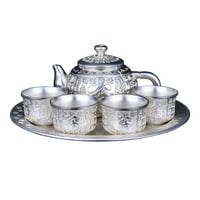 Visokokvalitetni srebrni čaj, ručni pozlaćeni srebrni čajnik, baifu, srebrni čaj vinski set, poklon