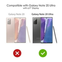 Distinconknk Clear Shootofofofofoff Hybrid futrola za Galaxy Note Ultra - TPU branik akrilni zaštitni