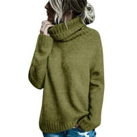 Ženska klirens džemper Ženska modna puna dugačka džemper sa dugim rukavima, duguljastog košulja za pletenje