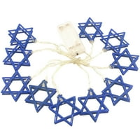 Hanukkah zvijezda David String Light baterijskog žica Hanukkah Dekor festivala