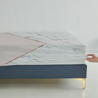 Posteljina Postavljanje luksuznog kreveta pokriva 3D opremljena lima za djevojke prekrivena ružičasta