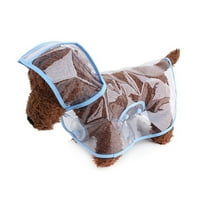 Vodootporan štenad kišnica prozirna odjeća za kiša za kućne odjeće za male pse mačke - veličina S