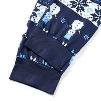 Porodični božićni PJS Podudarni setovi Stripe Snowflake Snowman Xmas Odmor Podudaranje pidžama za parove