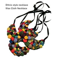 TURECLOS tkanina za žene dugme ogrlica Prijenosni viseći zamjenski etnički elegantni ukrasni afrički