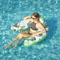Lebdeći ležaj na naduvanom bazenu s pumpom za odrasle, bazen plutaju salon sa držačem za čaša Vodostaje za ljetni bazen Igračke