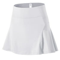Visoka suknja od struka Slim suknje Premium fit mrmmiranje za odmor za odmor White