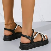 Ženske sandale Modne debele sandale Komforne okrugle nožne kaučne sandale cipele cipele za gležnjače
