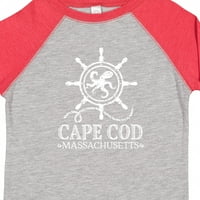 Inktastični rt Cod Massachusetts Nautički poklon Dječak malih majica ili majica Toddler